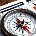 **

Data-driven decision-making: A compass guiding business strategy, charts displaying website analytics (user engagement, keyword search), emphasizing objective evidence and efficient resource allocation.

**