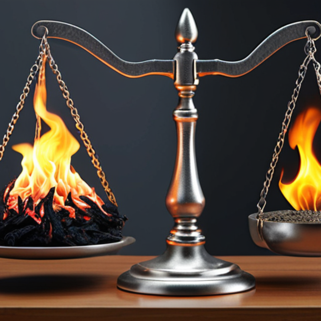 **

A balanced scale representing performance management, with one side showing a burning flame (passion) and the other a wilted plant (burnout). Focus on achieving equilibrium.

**