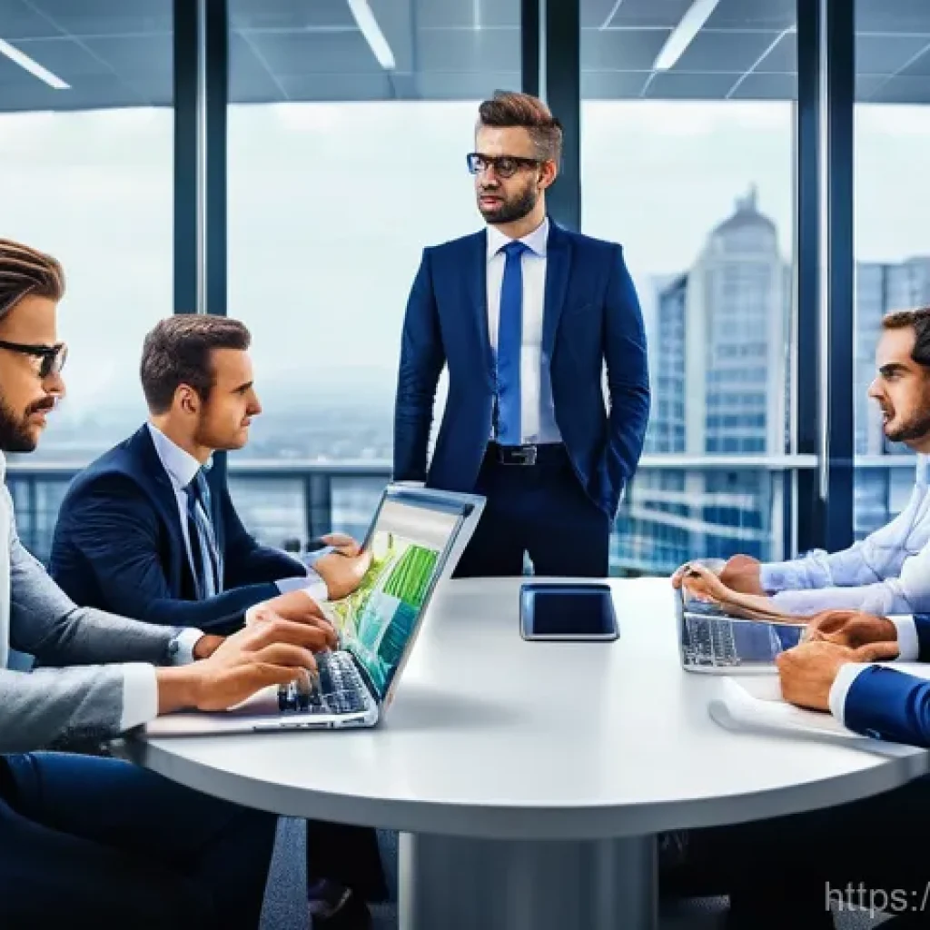 성과 관리의 디지털 혁신 사례 - Image Prompt 1: The Evolution of Performance Management**