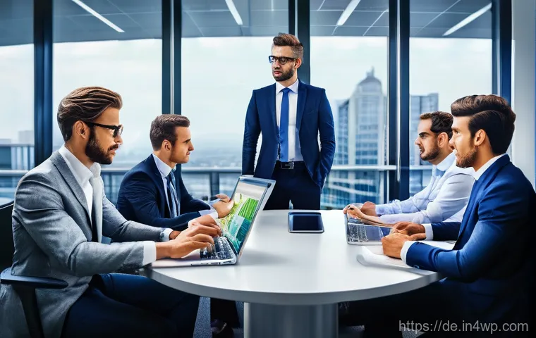 성과 관리의 디지털 혁신 사례 - Image Prompt 1: The Evolution of Performance Management**