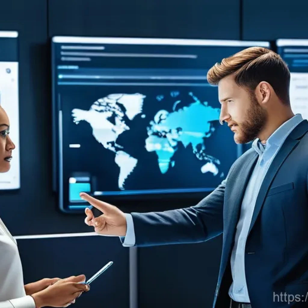 성과 관리와 조직 성과의 상관관계 - **Image Prompt 1: Strategic Insight with AI and Data**
    "A diverse team of professionals, includi...